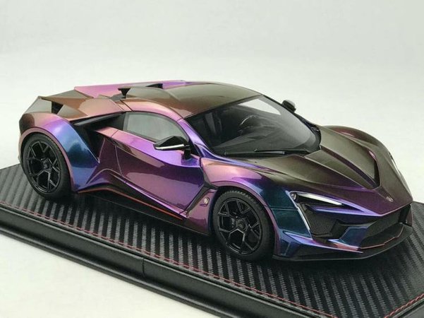 1/18 Frontiart Sophiart Lykan Fenyr (Purple / Holographic) Resin Car Model - LIVECARMODEL.com