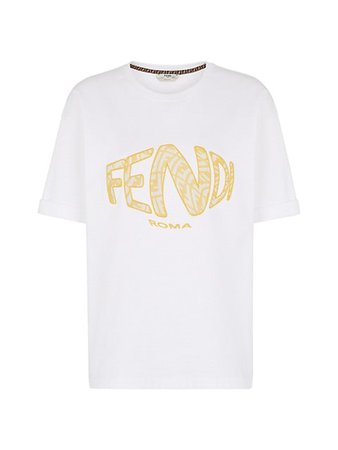 Fendi Logo Fisheye T-Shirt | SaksFifthAvenue