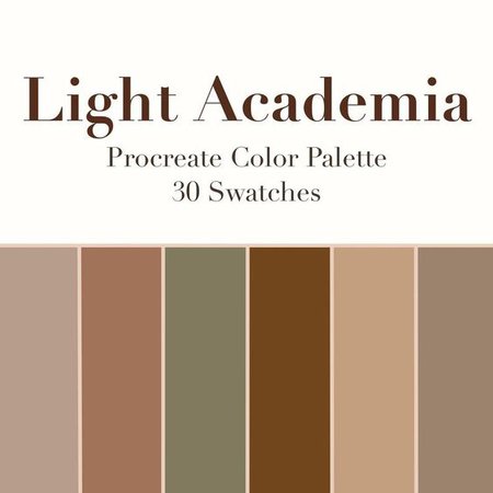 Color Palette Light Academia