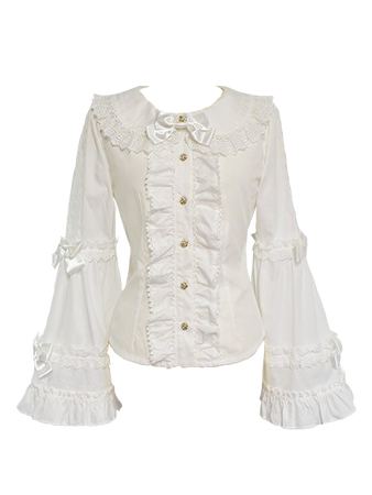 floral gardenia blouse (white) - btssb