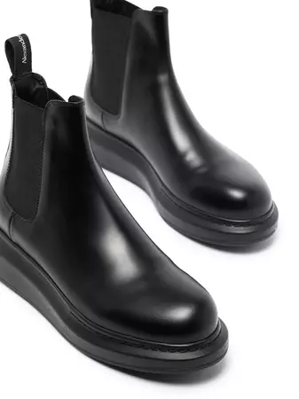 Alexander McQueen Leather Chelsea Boots - Farfetch