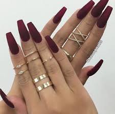 dark red nails - Google Search
