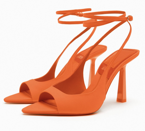 Zara Orange Shoes