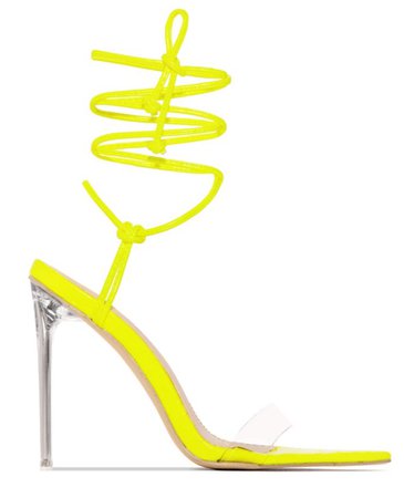 neon yellow heels