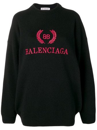 Balenciaga Suéter Con Logo Bordado - Farfetch