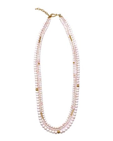three strand mother of pearl necklace