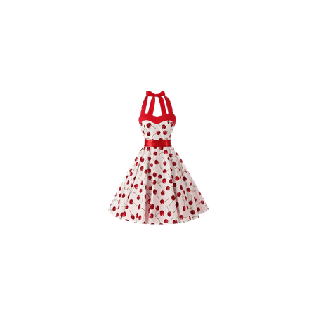 Clothing JLI MAY Cherry Dress Rockabilly
