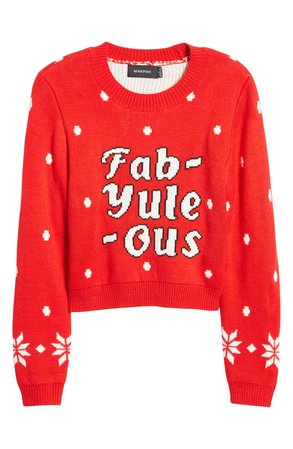 MINKPINK Fab-Yule-Ous Holiday Sweater