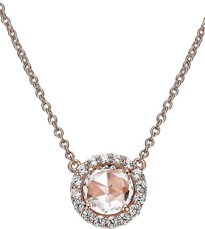 Simulated Diamond Pendant Necklace