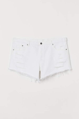 H&M+ Denim Shorts - White