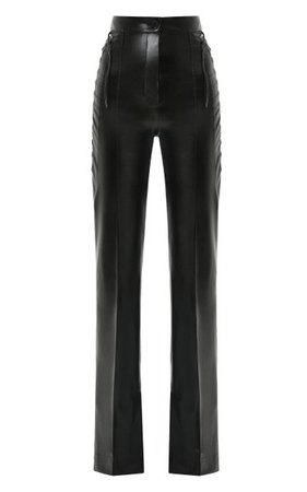 Lace-Up Eco-Leather Straight-Leg Pants By Matériel | Moda Operandi