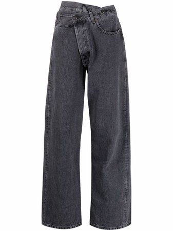 R13 asymmetric-waist wide-leg Jeans - Farfetch
