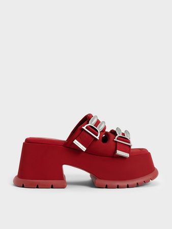 chunky red shoe