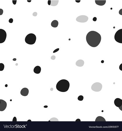 Modern seamless dots doodle pattern Royalty Free Vector