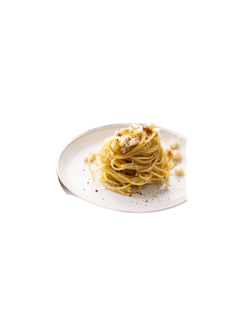 Italian food spaghetti alla carbonara