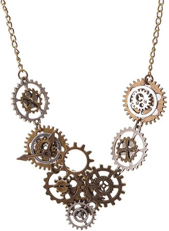 Amazon.com: GRACEART Steampunk Gears Necklace Watch Movements Pendant: Clothing