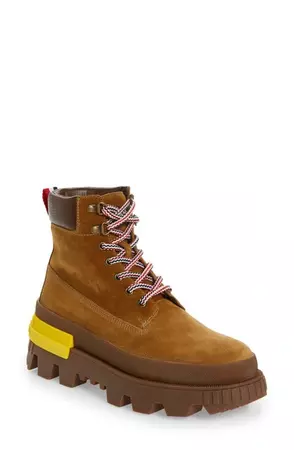 Moncler Mon Corp Suede Hiking Boots In Multi-colored | ModeSens