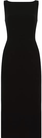 black sleeveless dress