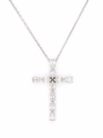 Monan 18kt White Gold Diamond Necklace - Farfetch