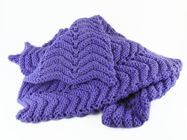 crochet blanket purple