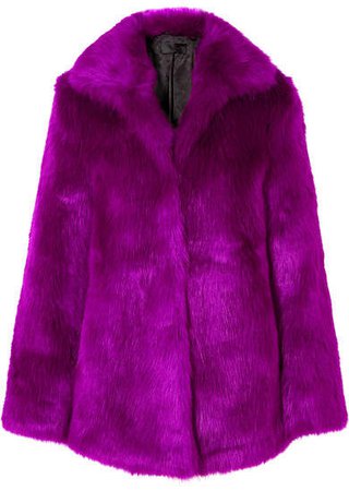 Kate Faux Fur Coat - Purple