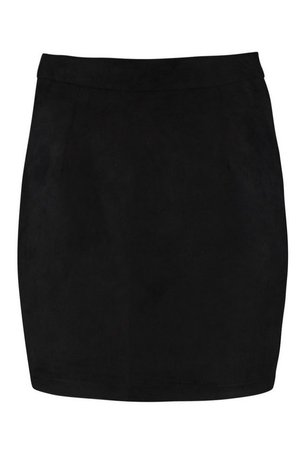 Woven Soft Suedette A Line Mini Skirt | Boohoo