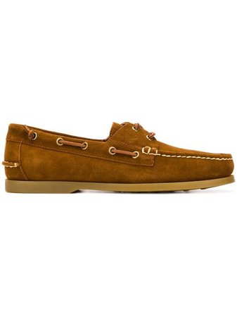 Shop brown Polo Ralph Lauren Merton loafers with Express Delivery - Farfetch