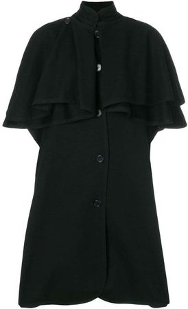 Pre-Owned mid-length cape coat