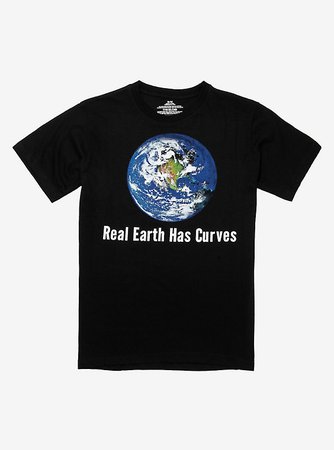 Real Earth Has Curves Recycled T-Shirt