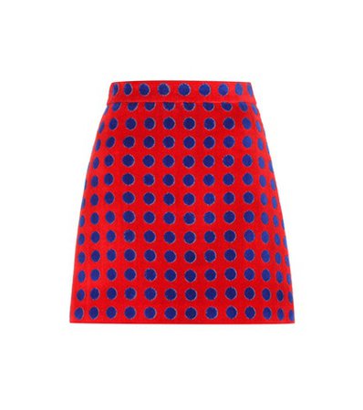 Exclusive to mytheresa.com – polka-dotted cotton terrycloth skirt