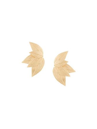 Meadowlark Etched Five Leaves Earrings
