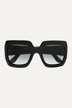 GUCCIPop Web oversized square-frame acetate sunglasses