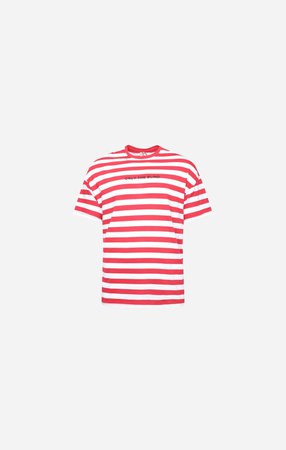 red & white stripe t shirt