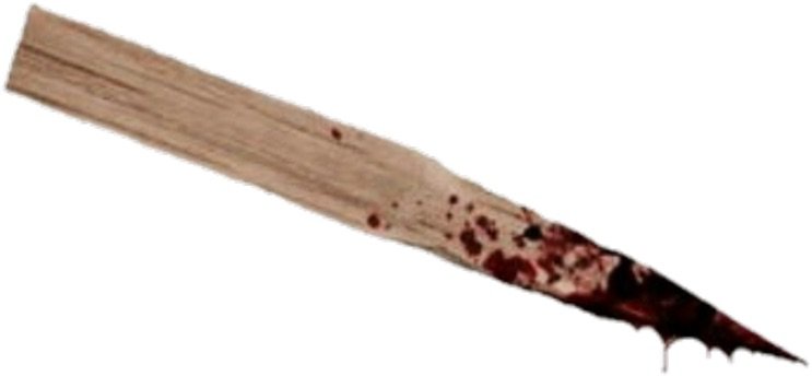 bloody vampire wood stake