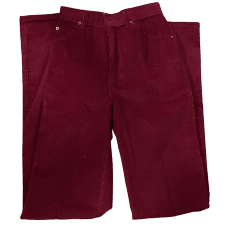 Dark Red Corduroy Pants