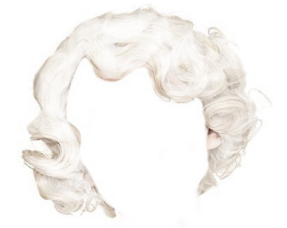 white 1920’s hair