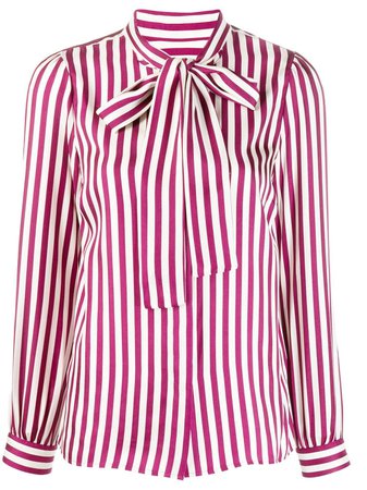 Michael Michael Kors Striped Satin Shirt - Farfetch