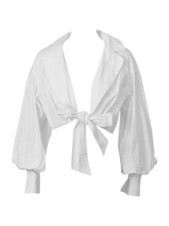 White Shirt Waist Tie PNG