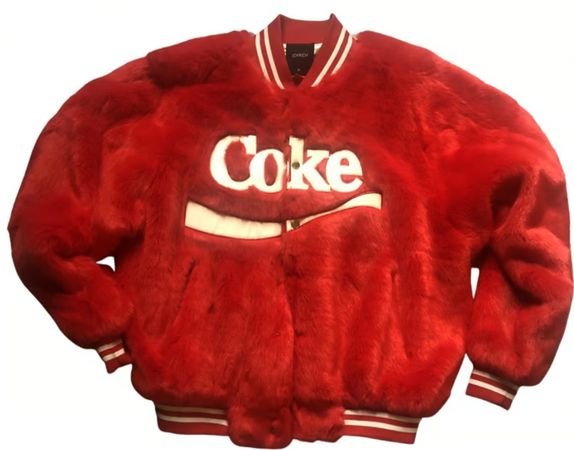 Coca Cola Faux Fur Jacket