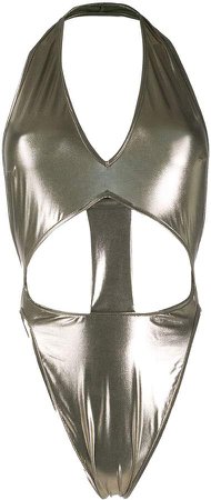 Metallic Cut Out Swimsuit