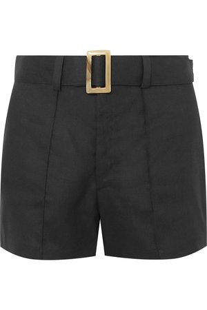 Lisa Marie Fernandez | Belted linen shorts | NET-A-PORTER.COM