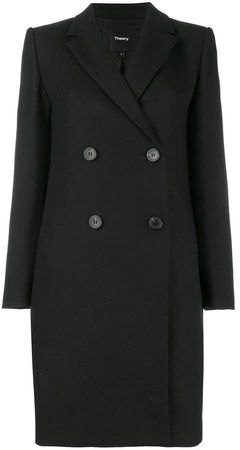 double-breasted fitted coat