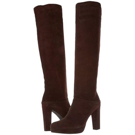 Pre-owned Stuart Weitzman Crushable Knee High Timber Brown Suede Boots
