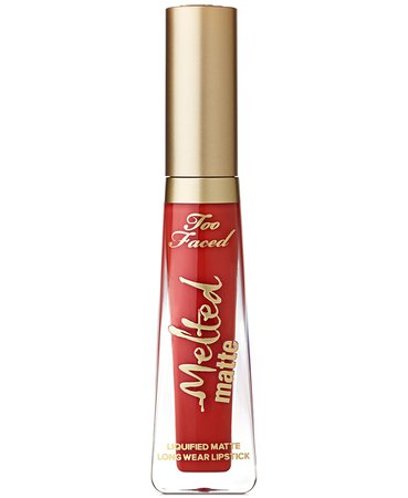 Lipstick Too Faced Melted Matte Liquid Nasty Girl - crimson red & Reviews - Makeup - Beauty - Macy's