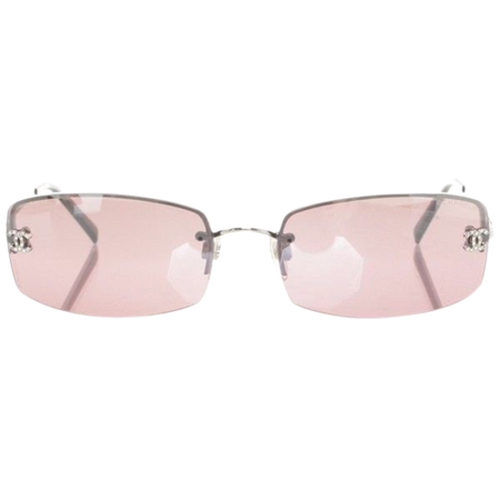 pink Chanel glasses