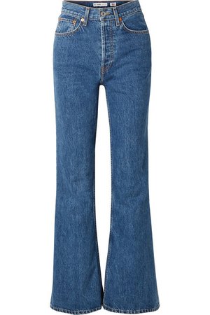 RE/DONE | High-rise wide-leg jeans | NET-A-PORTER.COM
