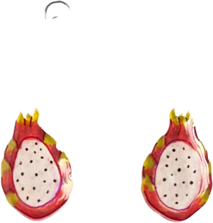 dragonfruit earrings