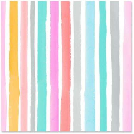 Watercolor Stripes Wrapping Paper Roll, 27 sq. ft. - Wrapping Paper - Hallmark