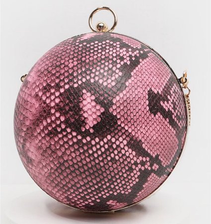 Pretty Little Thing Pink Snake Bag