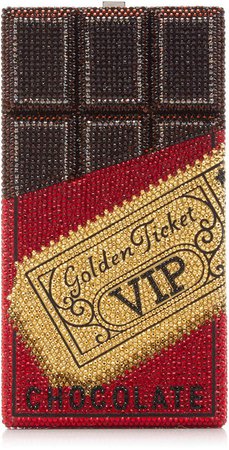 Judith Leiber Couture Golden Ticket Crystal Clutch